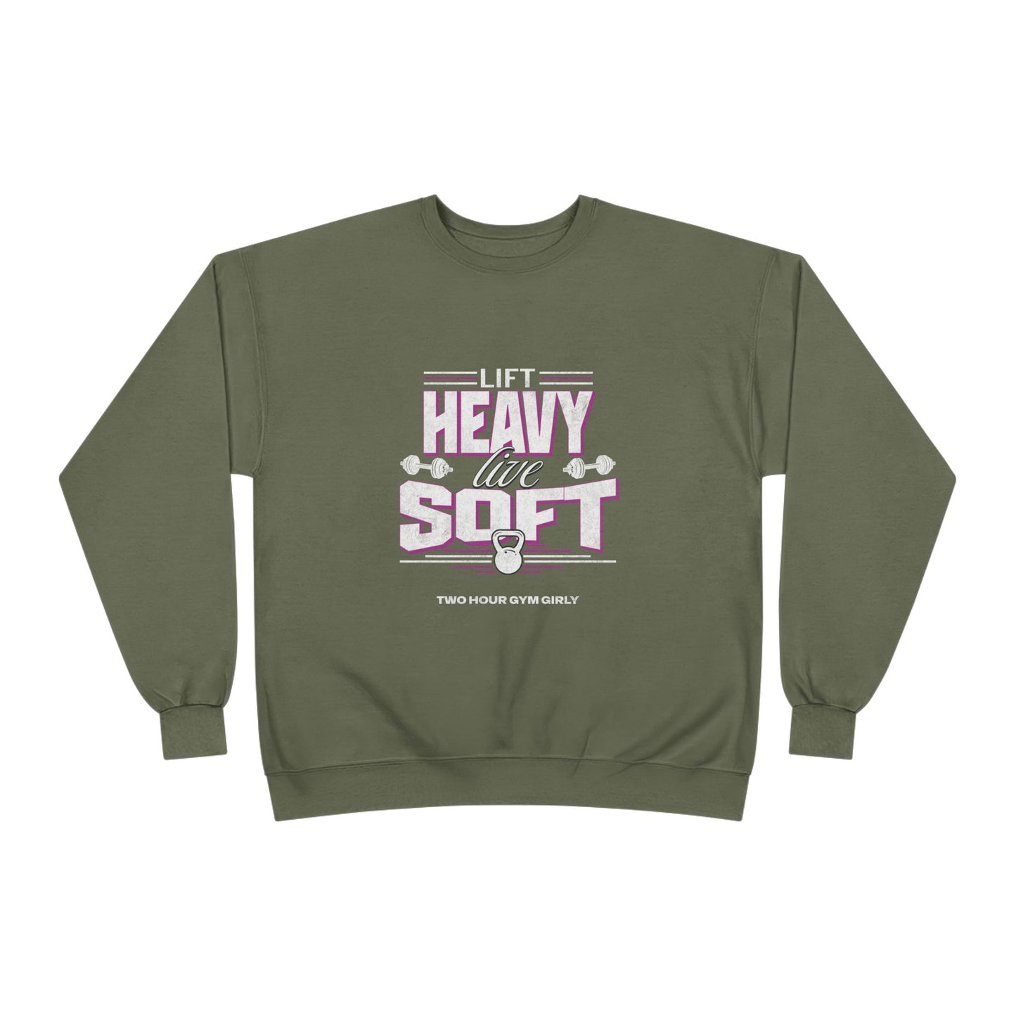 Lift Heavy, Live Soft Crewneck Sweatshirt