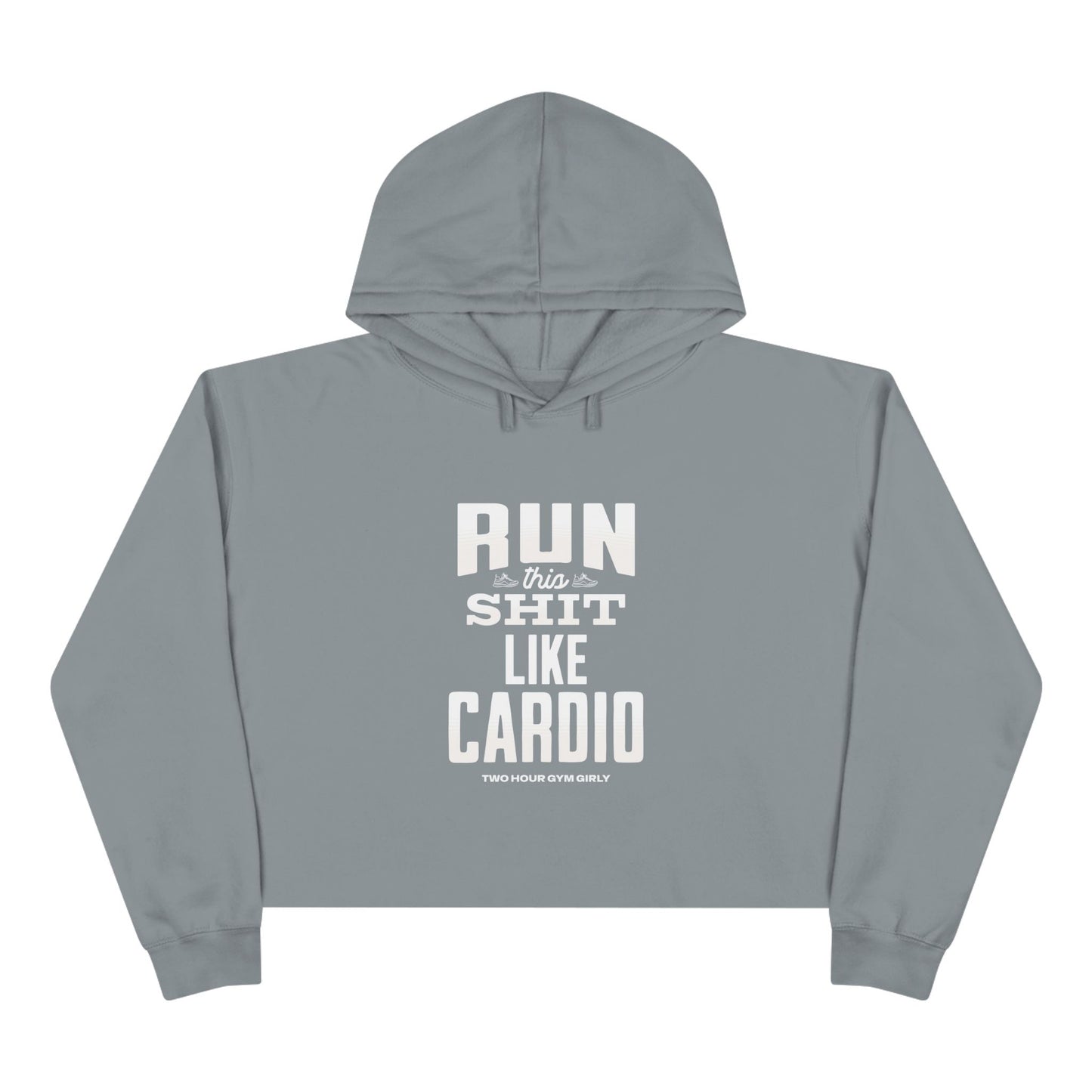 Run This Crop Hoodie